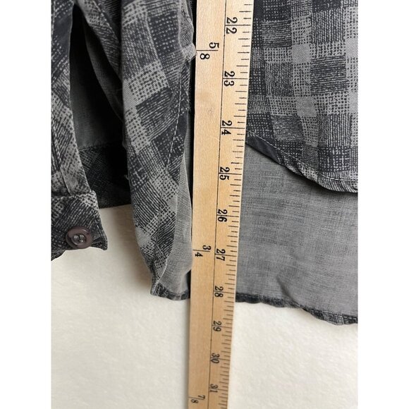 Cloth and Stone 100% Tencel Lyocell plaid button up shirt size S - Picture 5 of 6